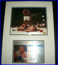 Muhammad Ali signed framed photo