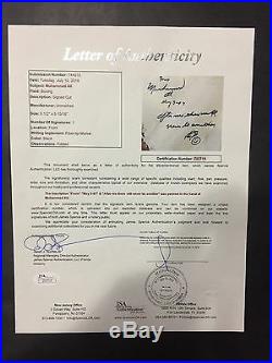 Muhammad Ali signed framed photo PSA/DNA JSA BAS autographed large inscription