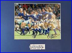 Multi Signed Framed Everton 1987 League Champions Photo Ratcliffe Southall Reid