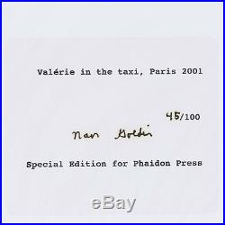 NAN GOLDIN Valerie in Taxi, Paris 2001 Signed, numbered, framed