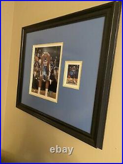 NBA Denver Nuggets Carmelo Anthony Signed Jersey, Picture, and Card Fully framed