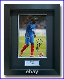 N'golo Kante Hand Signed Framed Photo Display France Autograph