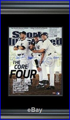 New York Yankees Core Four SI, Signed RP Framed Jeter, Rivera, Posada, Pettitte