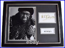 Nile Rodgers Signed Framed Photo Autograph 16x12 display Chic le Freak Music COA