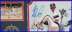 Nolan Ryan Signed 8x10 Photo Custom Framed With8x10 Photos Anaheim Angels GA