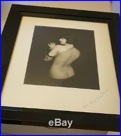 Original 1907 Signed ALFRED CHENEY JOHNSTON PHOTO Dbl Black Lacquer Frame NUDE