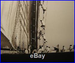 Original BEKEN of COWES'Prince of Wales Boarding BRITTANIA' Sailing PHOTOGRAPH