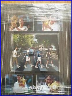Original Hand Signed Framed Photo Of Multiple Tennis Stars Memorabilia Brand