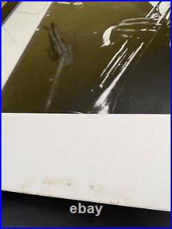 Original framed b&w photo of Miles Davis, Signed by Photographer David Redfern