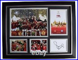 Paul Scholes Signed Autograph 16x12 framed photo display Man Utd 2008 Euro Cup
