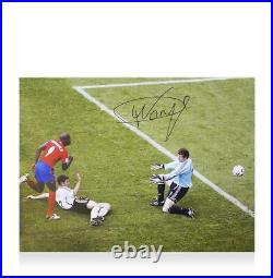 Paulo Wanchope Official FIFA World Cup Signed and Framed Costa Rica Photo 2006