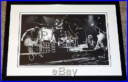 Pearl Jam Hand Signed Autographed Custom Framed Photo By All 5! Rare! Proof +coa
