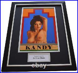 Peter Blake SIGNED FRAMED Photo Autograph 16x12 display Kandy Art AFTAL & COA