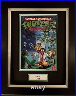 Peter Laird Hand Signed Framed Photo Display Teenage Mutant Ninja Turtles