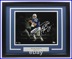 Peyton Manning Signed Framed Indianapolis Colts 11x14 Spotlight Photo Fanatics