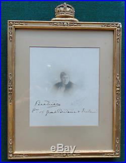 Princess Beatrice Signed Royal Presentation Photo Frame Daughter Queen Victoria