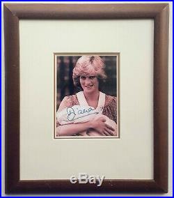 Princess Diana signed photograph framed and matted autographed original Royal