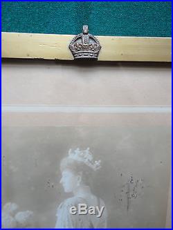 Queen Alexandra in Court Dress Signed Presentation Photo & Frame