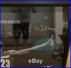 RARE Lebron James Signed Framed Nike WITNESS Photo UDA LE 23 Upper Deck Auto