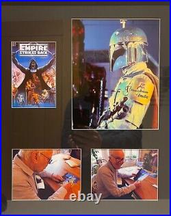 RARE Star Wars Boba Fett 100% Hand Signed'Jeremy Bulloch' Framed Photo & COA