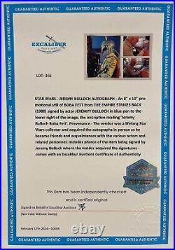 RARE Star Wars Boba Fett 100% Hand Signed'Jeremy Bulloch' Framed Photo & COA