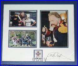 RIK MAYALL Wells Bombardier Ale Advert Pictures Bang On! Hand-signed Framed