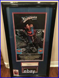 Rare Original 1986 Christopher Reeve Signed Contract Psa/dna Framed Beautiful