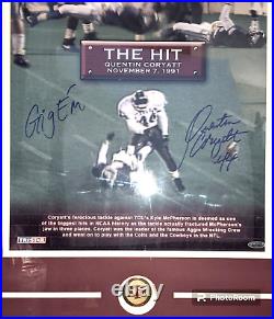 Rare Texas A & M QUENTIN CORYATT Signed Framed Print WithCoin Aggies 29 x 22 Colts