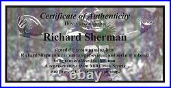 Richard Sherman Autographed Signed Framed 20x30 Canvas Photo Tip /125 Rs 94468