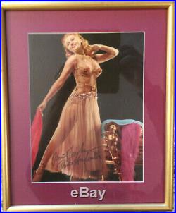 Rita Hayworth Signed Magazine Photo / PROFESSIONALLY FRAMED Autographed