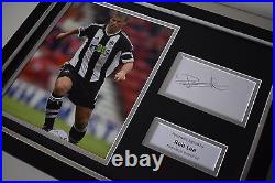 Rob Lee SIGNED FRAMED Photo Autograph 16x12 display Newcastle Football AFTAL COA