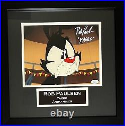 Rob Paulsen autographed signed inscribed framed 8x10 photo JSA Animaniacs Yakko