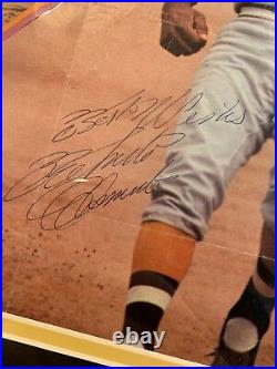 Roberto Clemente Pittsburgh Pirates Signed 8x10 Magazine Photo Framed Jsa
