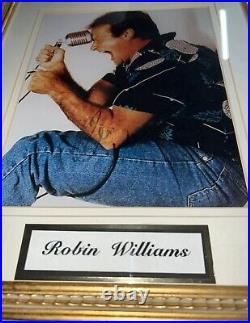 Robin Williams Signed Autographed Photo Screaming Framed Matted Certified Coa