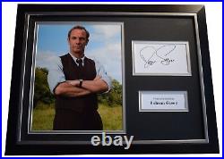 Robson Green Signed Framed Autograph 16x12 photo display Grantchester TV COA