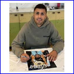 Rodri Signed Manchester City Football Photo CL Trophy. Framed