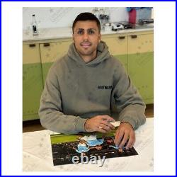 Rodri Signed Manchester City Soccer Photo Champions League Goal. Deluxe Frame