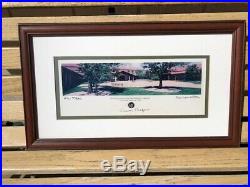 Ronald Reagan Signed Presidential Library Photo Framed