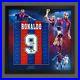 Ronaldo Nazario Signed Barcelona Football Shirt In Framed Picture Mount Display