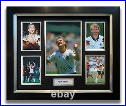 Rudi Voller Hand Signed Framed Photo Display Germany Autograph