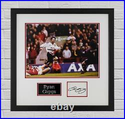 Ryan Giggs Signed & FRAMED Photo Mount Display MANCHESTER UNITED AFTAL COA (A)