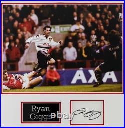 Ryan Giggs Signed & FRAMED Photo Mount Display MANCHESTER UNITED AFTAL COA (A)