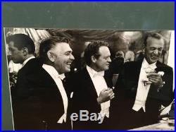 SLIM AARONS Signed Photograph. FOUR KINGS OF HOLLYWOOD Gable VH Cooper Stewart