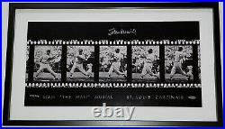 STAN MUSIAL Signed UDA Shadowbox Framed Large Photo Filmstrip SP Auto HOF #/206