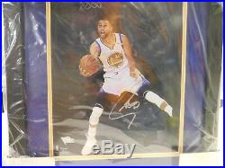 STEPHEN CURRY Signed /Autographed IN AIR DUNKING 11x16 Photo FRAMED FANATICS COA