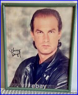 STEVEN SEAGAL 8X10 Autographed / Signed Framed Photo with COA
