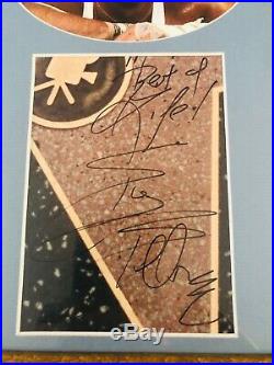 SYLVESTER STALLONE Signed (JSA LETTER) Autograph ROCKY Framed Photo no psa bas