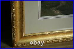 S/N Thomas Kinkade 24x20 A QUIET EVENING Framed Picture Print Serigraph w COA