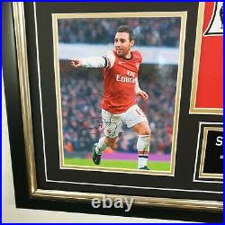 Santi Cazorla Signed Photo Picture with Shirt Framed Display