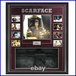 Scarface Al Pacino Hand Signed Framed Photo With Machine Gun Tony Montana